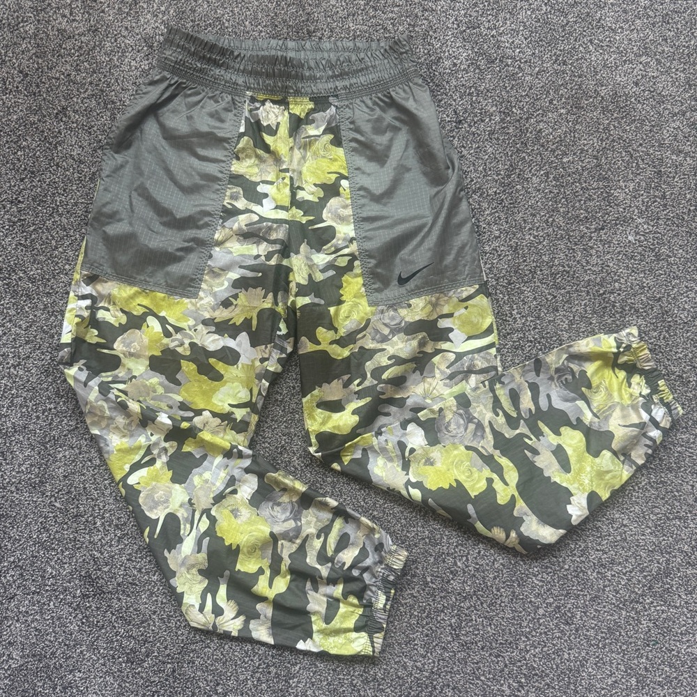 Nike Gray and Yellow Camouflage Pants